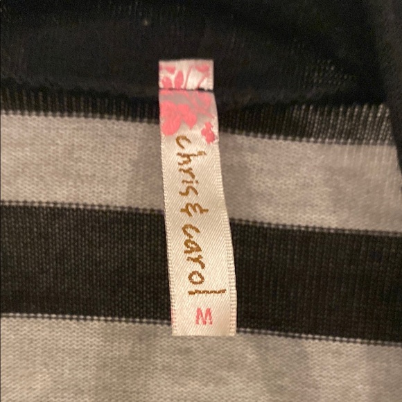 Striped Black and Gray Cardigan - Picture 2 of 6